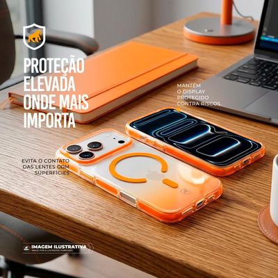 Capa para iPhone 17 Pro Max - Akroma Magsafe - Laranja - Gshield