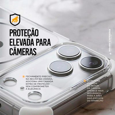 Capa para iPhone 17 - Crystal Edge Magsafe - Branca - NÃO AMARELA - Gshield