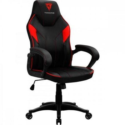 Cadeira Gamer EC1 Thunderx3 em Poliuretano com Tecnologia Air Tech e Balanço Relaxante Vermelho