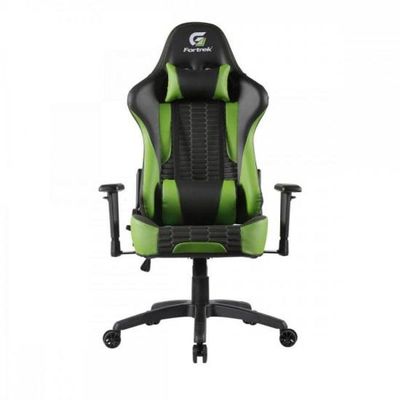 Cadeira Gamer Cruiser [F002] com Revestimento Sintético, Encosto Reclinável 155º Preto, Verde