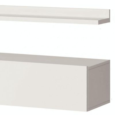 Bancada Suspensa E Prateleira 197cm Slat Z49 Branco - Mpozenato