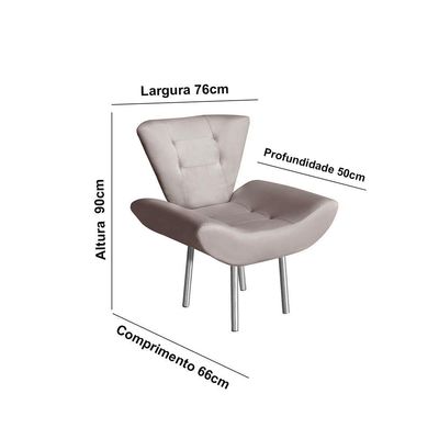 Poltrona Rubi Giratória Com Apoio Para Os Braços Veludo Vermelho De Casa Decor Estofados