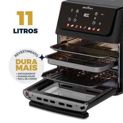 Air Fryer Oven Britânia 11L 8 Funções 1800W BAF11A 220V