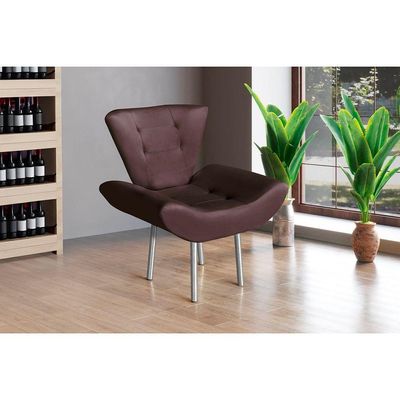 Poltrona Rubi Giratória Com Apoio Para Os Braços Veludo Vermelho De Casa Decor Estofados