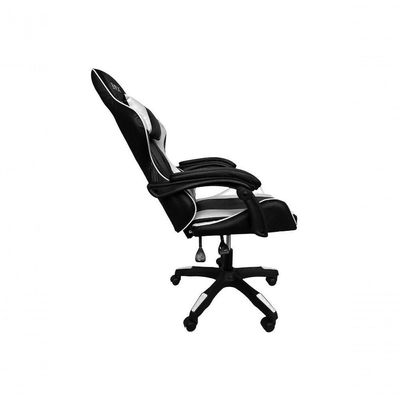 Cadeira Gamer Impact BR-X em Tecido com Encosto Reclinável e Apoio de Braços Ajustável Branco