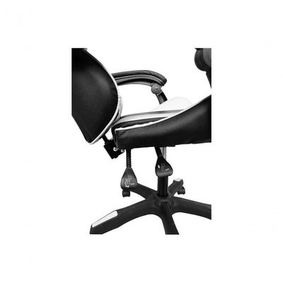 Cadeira Gamer Impact BR-X em Tecido com Encosto Reclinável e Apoio de Braços Ajustável Branco
