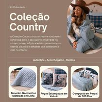 Kit Cobre Leito Colcha Queen Com Almofadas Estampadas 07 Peças - 300 Fios Matelado, Verde