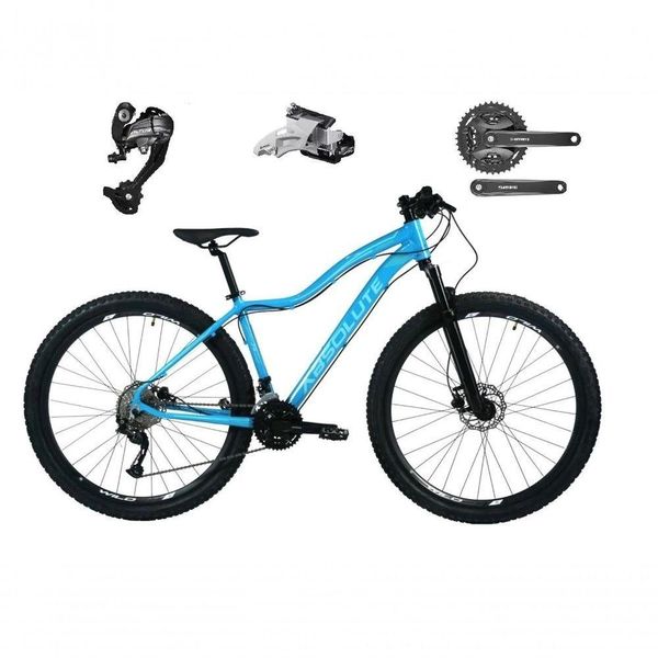 Bicicleta Aro 29 Absolute Hera Câmbios Shimano Altus 27v Freio Hidráulico Garfoc/Trava Azul 17