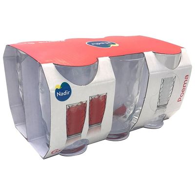 Conjunto de Copos Nadir Poema 300 ml – 6 Peças