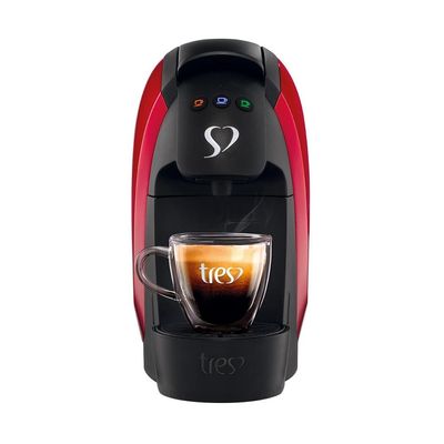 Máquina de Café Espresso 3 Corações Luna Automática 600ml - Vermelha Vermelho / 110