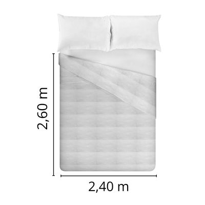Colcha Piquet 100% algodão King Size Branco