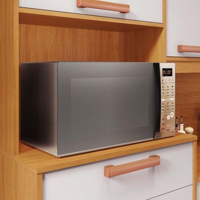 Armário De Cozinha Compacta 160cm Nápoles Off White Madeira Itatiaia