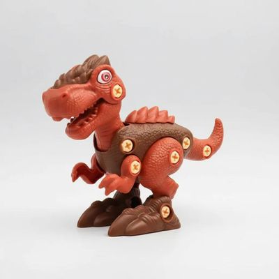 Brinquedo Dinossauro Infantil Montar Desmontar Parafusadeira Elétrica