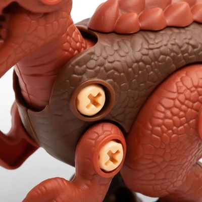 Brinquedo Dinossauro Infantil Montar Desmontar Parafusadeira Elétrica