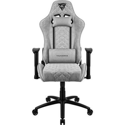 Cadeira Gamer TGC12 Loft Thunderx3 com Revestimento em Tecido e Função Balanço Cinza