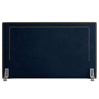 Cabeceira Casal King 195Cm Mali P02 Veludo Azul Marinho
