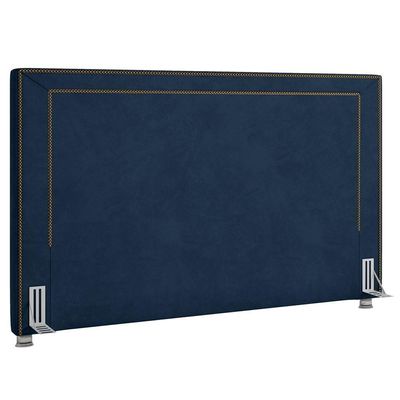Cabeceira Casal King 195Cm Mali P02 Veludo Azul Marinho