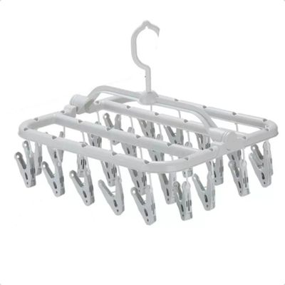Varal Compacto com 26 Prendedores: A Solução Ideal para Roupas Íntimas e Meias