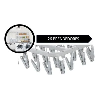 Varal Compacto com 26 Prendedores: A Solução Ideal para Roupas Íntimas e Meias