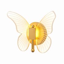 Arandela Borboleta Luxury - Iluminação LED Art Nouveau para Cabeceira e Sala