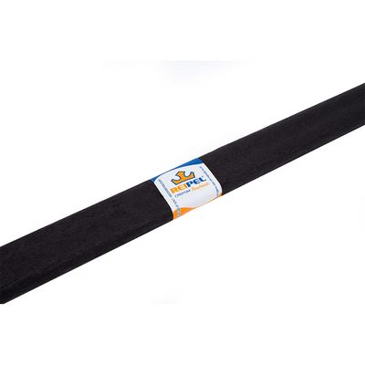 Papel Crepom Reipel Plus Preto 0,48x2m UNICA