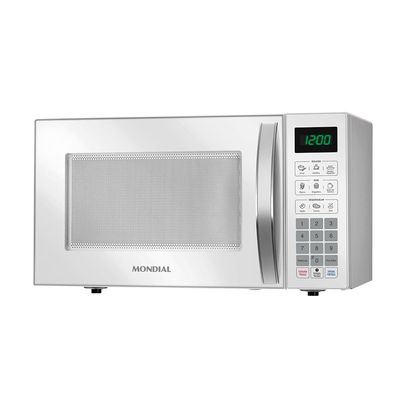 Micro-ondas Mondial MO-02-34-W com 10 Ajustes de Potência e Função Tira Odor – 34L Branco Branco / 220