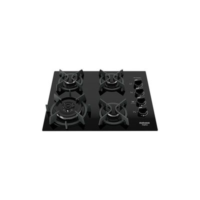 Cooktop 4 Bocas Mesa de Vidro e Tripla Chama Itaplus Preto / Bivolt