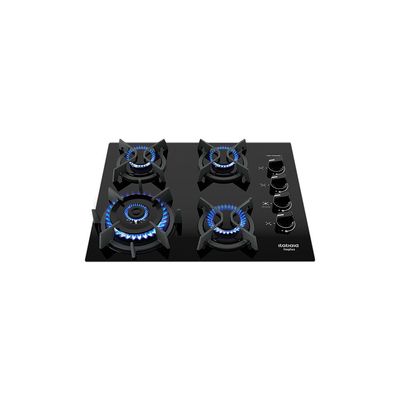 Cooktop 4 Bocas Mesa de Vidro e Tripla Chama Itaplus Preto / Bivolt