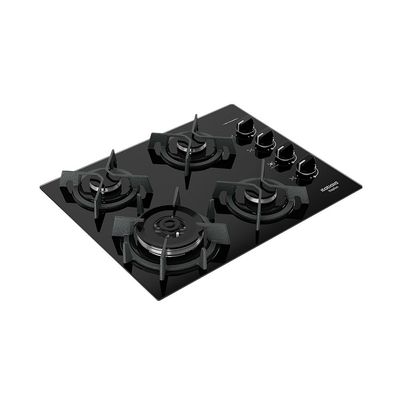 Cooktop 4 Bocas Mesa de Vidro e Tripla Chama Itaplus Preto / Bivolt