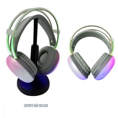 Fone De Ouvido Headphone Bluetooth Led Rgb Color