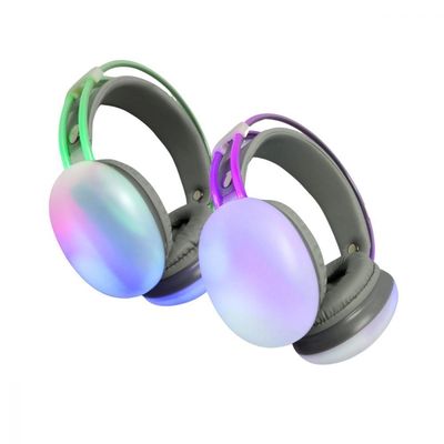 Fone De Ouvido Headphone Bluetooth Led Rgb Color
