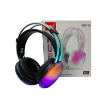 Fone De Ouvido Headphone Bluetooth Led Rgb Color