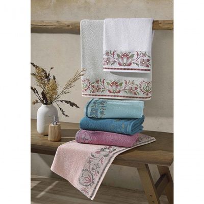 Toalha De Banho Lotus 1,35m X 70cm 340g/m² 1 Peça 100% Algodão - Azul Claro