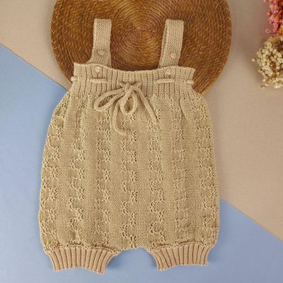 roupa bebe Jamper de Tricô de Verão Cor Palha tamanho 1