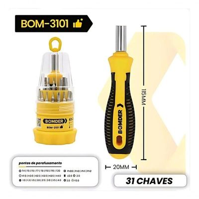 Kit Com 31 Mini Chaves De Precisão