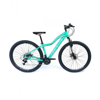 Bicicleta Aro 29 Absolute Hera Feminina 27v K7 Alumínio Freio A Disco Garfo Suspensão Verde 15