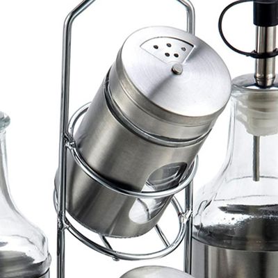 Galheteiro Dynasty com Suporte em Aço Inox - 4 Peças