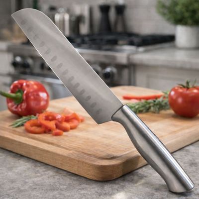 Cutelo Inox 31cm Linha Shine Faca Grande Cozinha Profissional