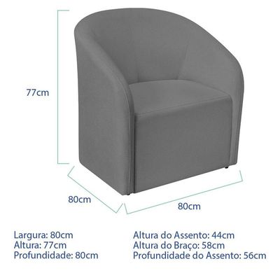 Kit Recamier Curvo Sala De Estar 150cm Lado Direito E Poltrona Orgânica Luxo Luiza Max Bouclé Cinza