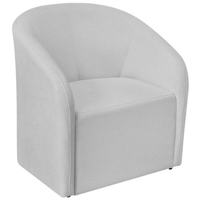 Kit Recamier Curvo Sala De Estar 150cm Lado Esquerdo E 2 Poltronas Orgânica Luiza Max Bouclé Branco