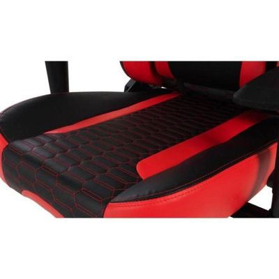 Cadeira Gamer Cruiser em Revestimento Sintético com Encosto Reclinável Até 155º Preto, Vermelho