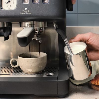 Cafeteira Espresso Electrolux Expert Moedor Integrado e Vaporizador de Leite Preta (ECM90) 127V