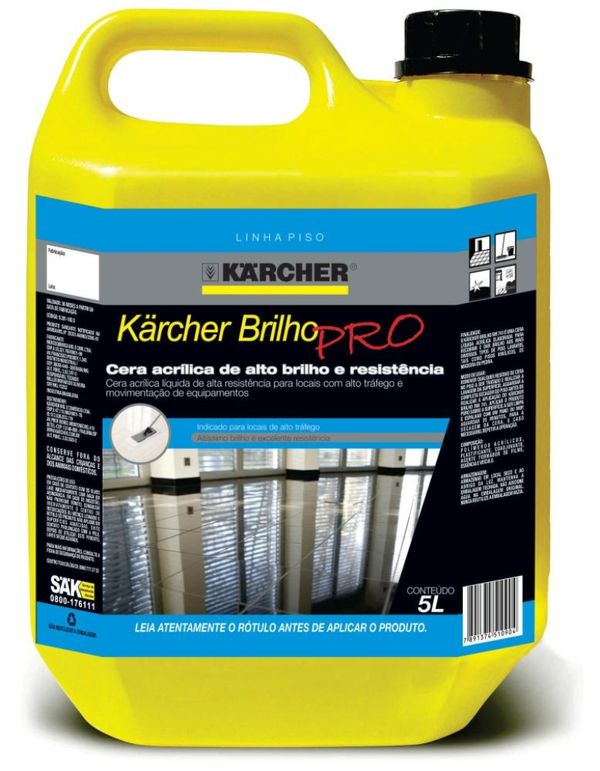Cera Acrílica de Alto Brilho PRO - 5 Litros Karcher