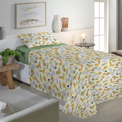 Jogo de Cama 100% algodão Infantil 150 Fios Fiori Solteiro