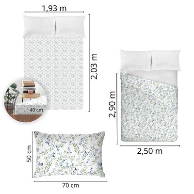 Jogo de Cama 100% algodão King Size 180 Fios Fiori