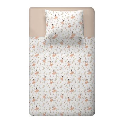 Jogo de Cama 100% algodão Infantil 180 Fios Fiori Solteiro