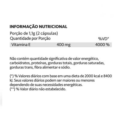 Kit 04 Vitamina E Antioxidante 400mg Maxinutri 60 Capsulas