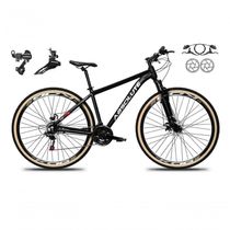 Bicicleta Aro 29 Absolute Nero 5 Alumínio 24v Câmbios Shimano Freio A Disco Hidráulico Mtb Preto 19