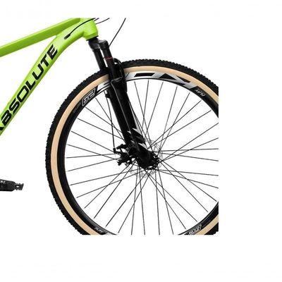 Bicicleta Aro 29 Absolute Nero 5 Alumínio 24v Câmbios Shimano Freio A Disco Hidráulico Mtb Verde 17