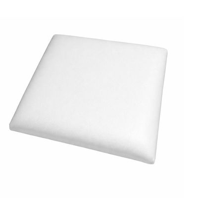 Assento Banco Cadeira Banqueta Quadrado 30x30cm Estofado branco